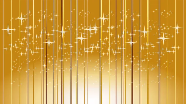 Rayos Luz Estrellas Oro Medios Comunicación Fondo — Vector de stock