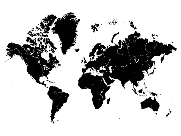 Aarde Aarde Kaart Kaart Achtergrond Wereldkaart — Stockvector