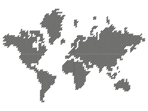 Tierra Mapa Tierra Puntos Fondo Mapa Del Mundo — Archivo Imágenes Vectoriales