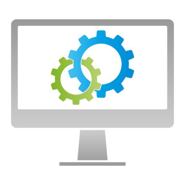 Bilgisayar ve dişliler, bilgisayar logosu