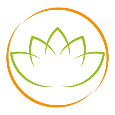Bitki, yaprak, masaj, bahçıvan, naturopath, logo