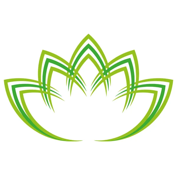 Rostlina Listy Masáže Zahradník Naturopath Logo — Stockový vektor