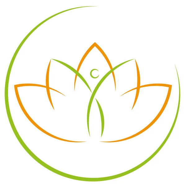 Daun Tanaman Orang Naturopath Pijat Logo Stok Vektor