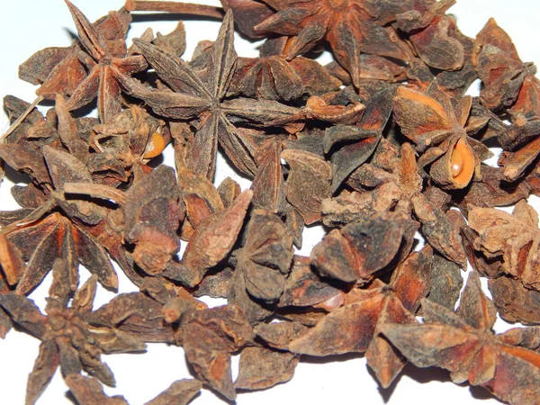 Anason star beyaz zemin üzerine