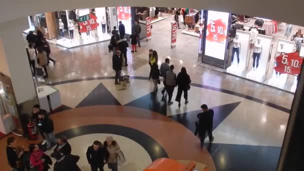 Marcianise Kampanien Italien Februar 2019 Interno Del Centro Commerciale Campania — Stockvideo