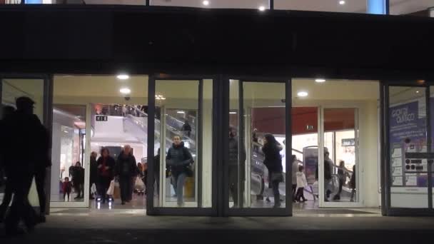 Marcianise Campania Italien Februar 2019 Eintritt Das Campania Shopping Center — Stockvideo