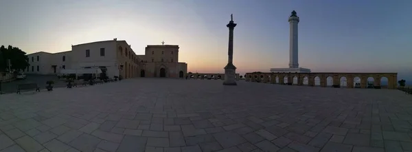 Santa Maria Leuca Lecce Puglia Itálie Srpen 2019 Panoramatická Fotka — Stock fotografie