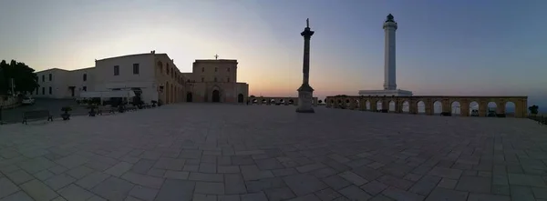 Santa Maria Leuca Lecce Puglia Italia Agosto 2019 Foto Panorámica —  Fotos de Stock