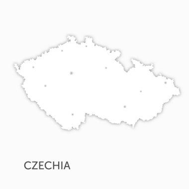 Yüksek kalite beyaz harita Çekçe kağıt kesimi