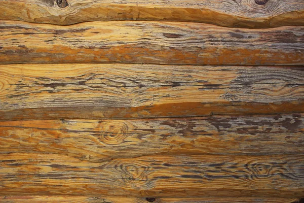 background of a wall of boards of natural brown wood