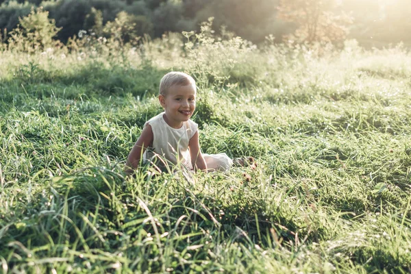 Portrait Petit Garçon Heureux — Photo