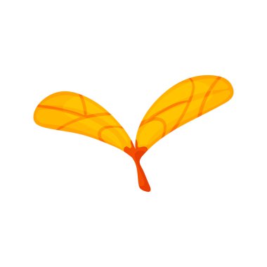 Renkli sonbahar ağacı yaprağı. Vektör çizimi.