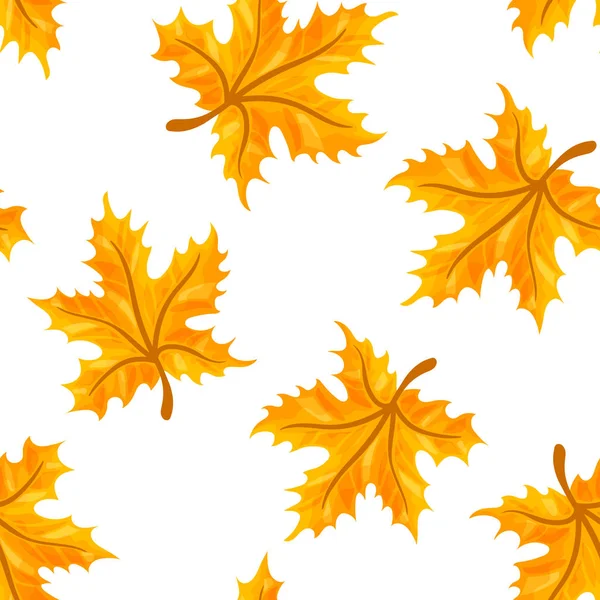 Der Herbst hinterlässt nahtlose Muster. — Stockvektor