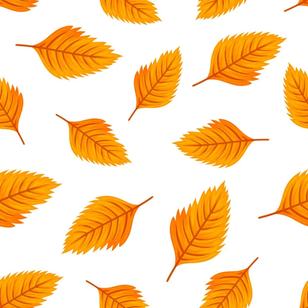 Otoño hojas patrón sin costura. — Vector de stock