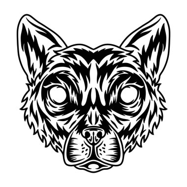 Lemur suratlı. Poster, kart, pankart için tasarım ögesi.