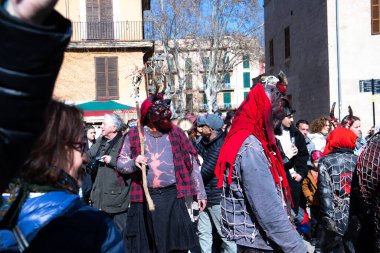 Palma de Mallorca, Balear Adaları. İspanya. Mart 01, 2024. Festivalin 1 Mart 'ı Balear Adalarında.