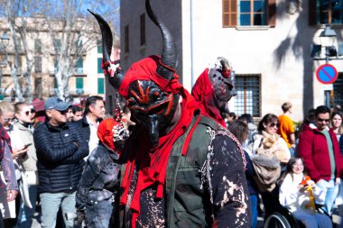 Palma de Mallorca, Balear Adaları. İspanya. Mart 01, 2024. Festivalin 1 Mart 'ı Balear Adalarında.