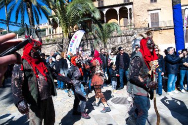 Palma de Mallorca, Balear Adaları. İspanya. Mart 01, 2024. Festivalin 1 Mart 'ı Balear Adalarında.