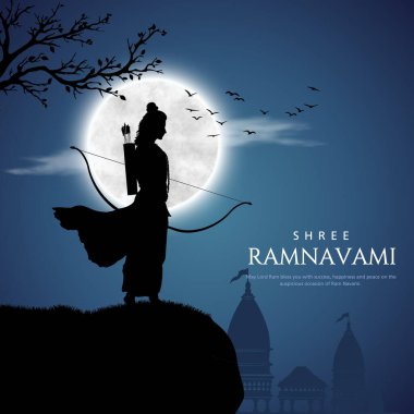 Lord Rama 'nın gece yarısı Ram Navami' de dolunaylı siluetinin temsilcisi. 