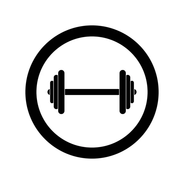 Ref Muscle Lifting Icon Фитнес Бар Икона Спортзала Гантели Упражнений — стоковый вектор