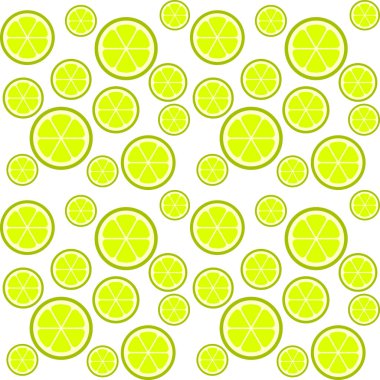 limon arka plan, meyve deseni, vektör çizim