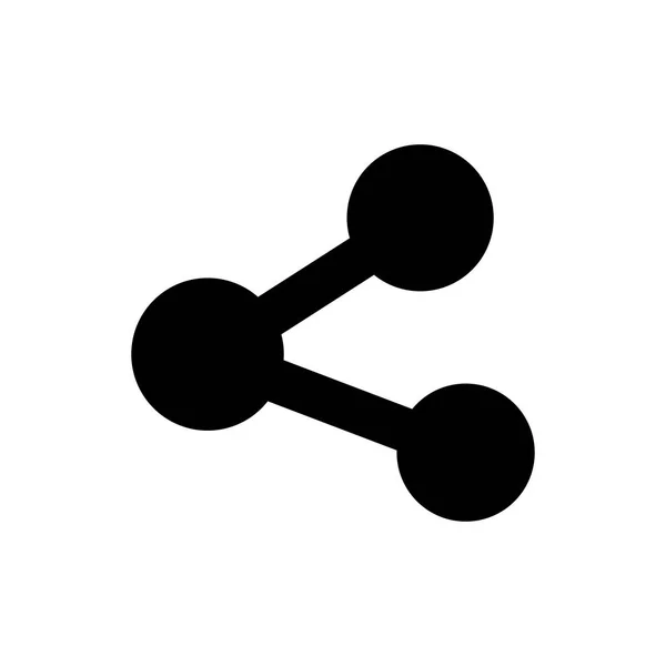 分子图标隔离 原子或离子符号 — 图库矢量图片