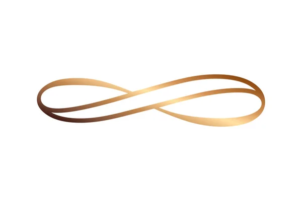 Infinity Symbol Endless Life Concept Design Element Card Logo Tattoo — Stock Vector