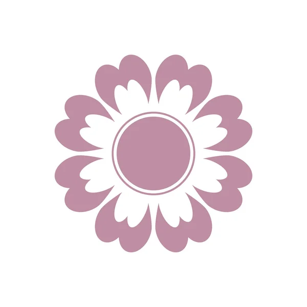 花のアイコンベクトルイラスト — ストックベクタ