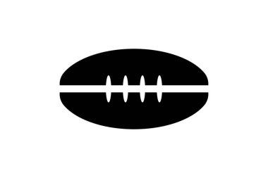 ragbi topu, vektör simgesi