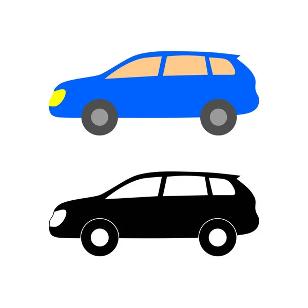 Ikona Samochodu Ust Linii Ilustracji Wektorowych — Wektor stockowy