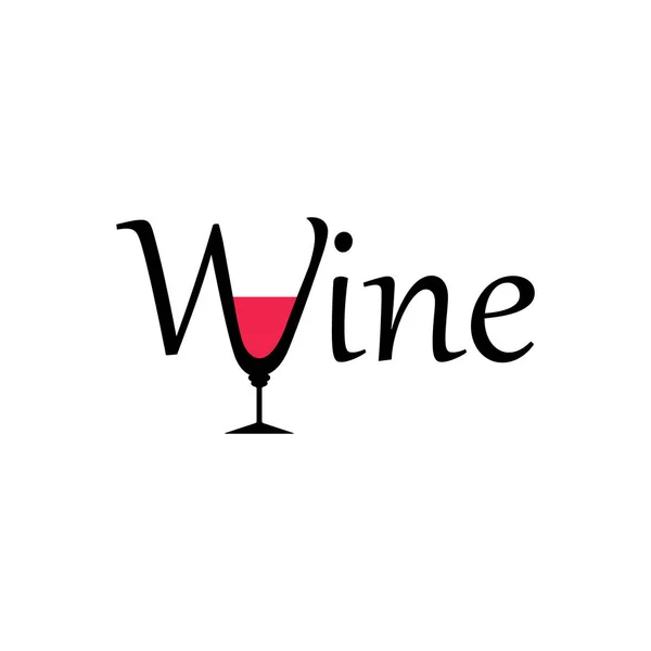 Κρασί Λογότυπο Για Σχεδιασμό Εικονίδιο Του Φορέα — Διανυσματικό Αρχείο