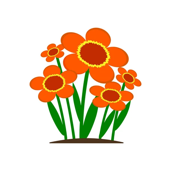 Icono Flor Ilustración Vectorial — Archivo Imágenes Vectoriales