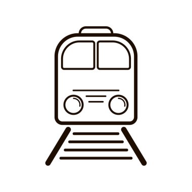 tren hattı vektör simgesi