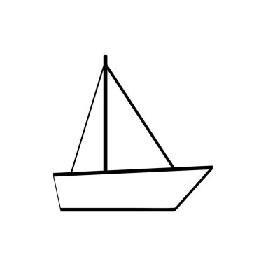 Yatçılık synbol, vektör simgesi