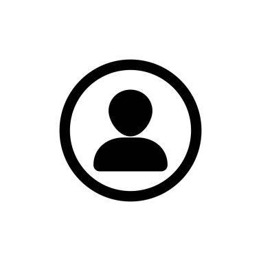 adam, vektör simgesi olan düğme