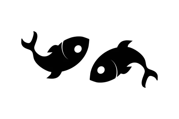 Balığı web simgesi. Düz tasarım. Deniz ürünleri sembolü. Balık simgesi. Logo şablonu. Vektör simgesi Balıkçılık Kulübü veya online alışveriş. Restoran Menü.