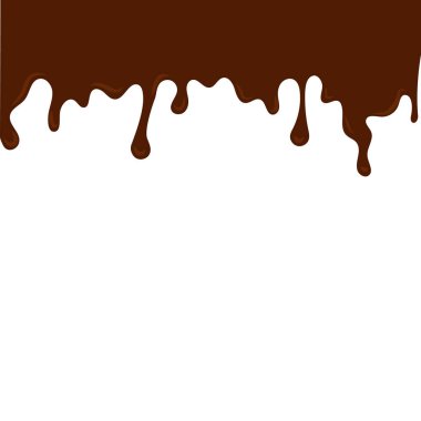 Balçık, çikolata düşüyor, vektör