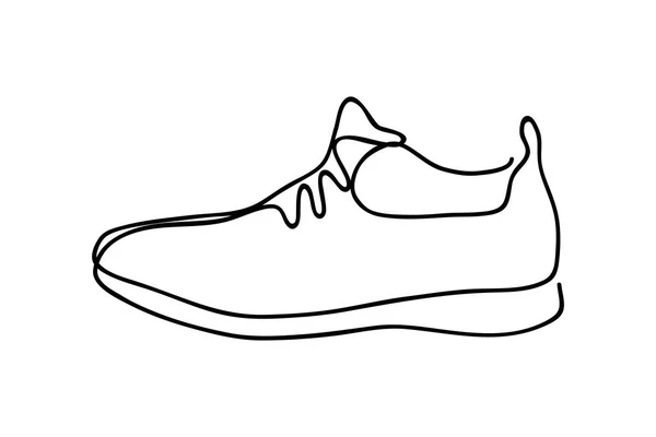 Zapatillas Deporte Icono Vector Ilustración — Archivo Imágenes Vectoriales