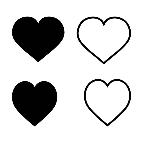 Θέσει Την Καρδιά Διάνυσμα Ημέρα Του Αγίου Βαλεντίνου Σύμβολο Αγάπη — Διανυσματικό Αρχείο