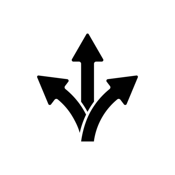 Way Icon Arrow Vector — Stock Vector