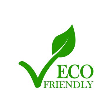 yeşil çizgi simgesi, çevre dostu kene, vektör