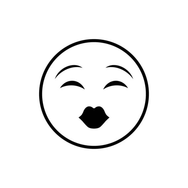 Smile Ikon Kyss Dag — Stock vektor