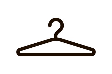 siyah askı simgesi, vektör çizimi