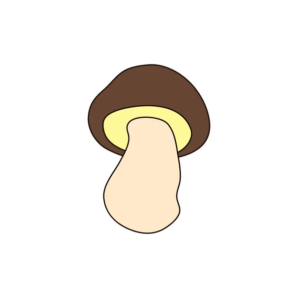 Mushroom Icon Vegetable Illustration Healthy Food — Stock Vector