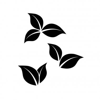 Yapraklar hazır. Logo şablonu. Yaprak simgesi. Eko ve biyo logolar için öğeler. Ekoloji doğa unsuru. Vektör çizimi.