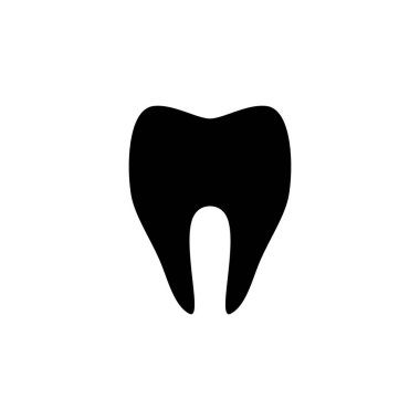 diş silueti, grafik tasarım, web siteleri için simge, web tasarımı, beyaz arka plan mobil uygulama