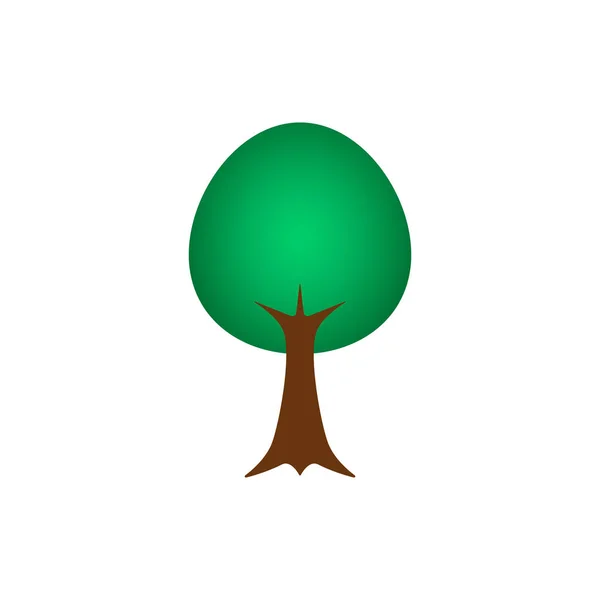 Symbol Baumsymbol Ökovektorabbildung — Stockvektor