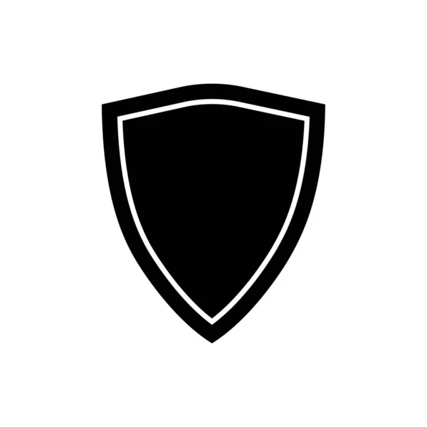 Shield Guard Icon Vector Gevuld Plat Teken Pictogram — Stockvector