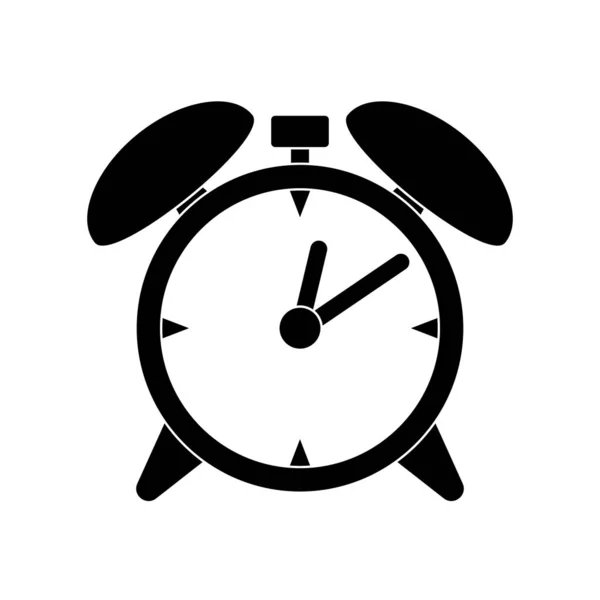 Vektor Schwarze Uhr Symbol Illustration — Stockvektor