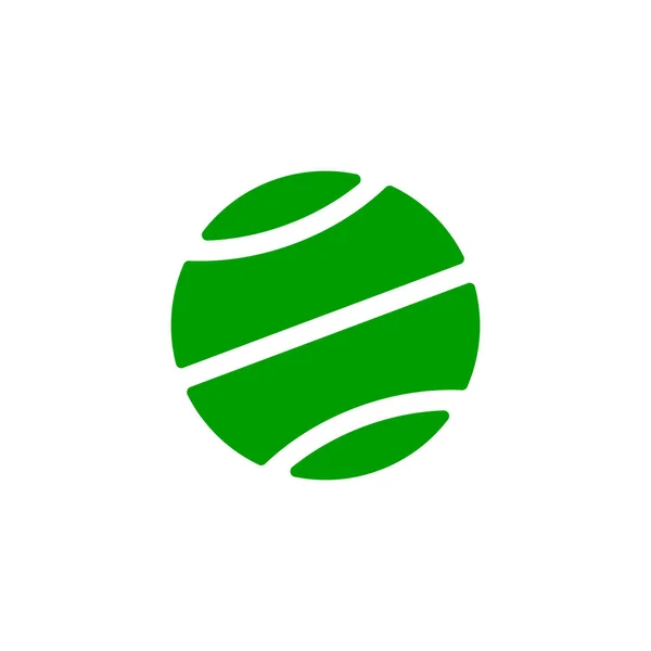 Icône Balle Tennis Logo Illustration Vectorielle — Image vectorielle